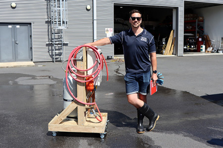 Gordon with the Tieman 1.0