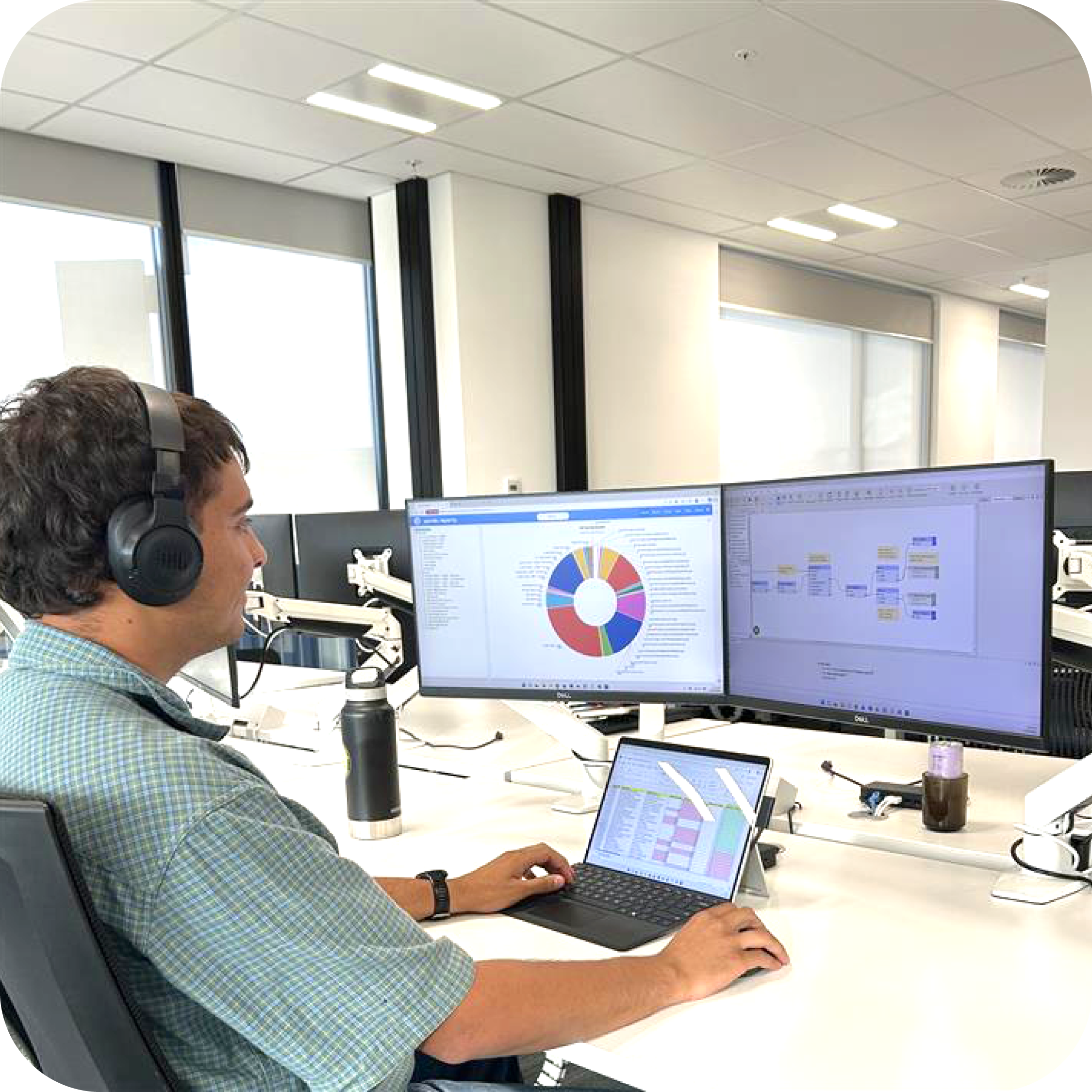 Image of Student working on computer