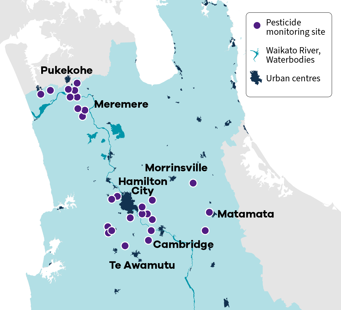 Pesticide contamination of groundwater map 