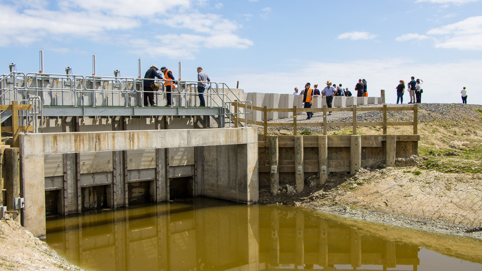 Flood Protection Scheme Piako River Floodgate 