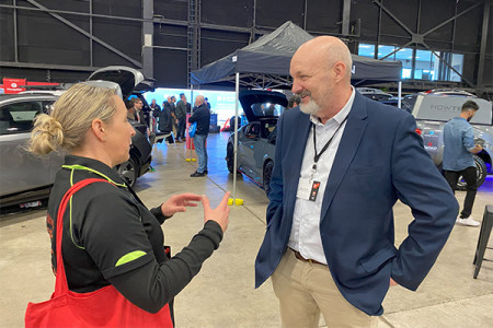 Talking road safety at Fleet Day 2025