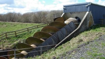 Image - Archimedes screw flood pump