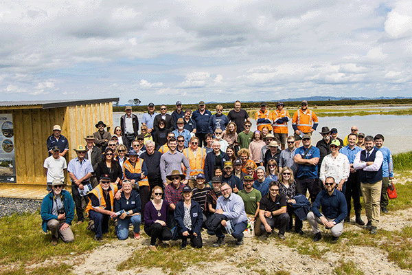 Group photo at project completion