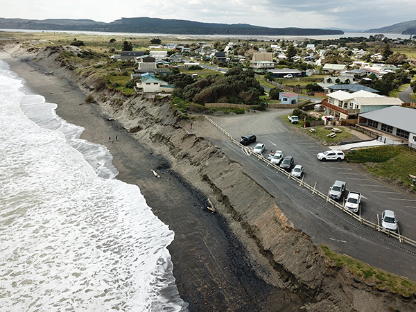 Image showing erosion of a beach cliff