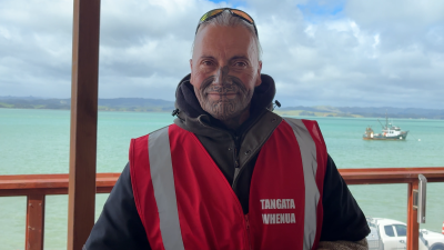 Portrait of a Tangata Whenua representative overlooking Kāwhia Harbour during Exercise Kārewa
