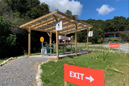 Outdoor space at the Hillary Outdoors centre