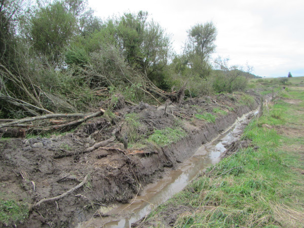 Excavated stream.